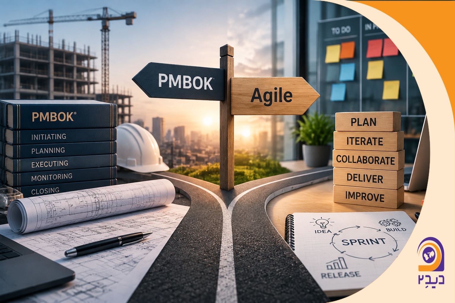 PMBOK یا Agile؟ مقایسه و انتخاب بهترین رویکرد مدیریت پروژه